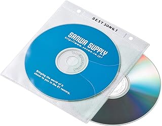 サンワサプライ(Sanwa Supply) DVD・CD不織布ケース(リング穴付・ホワイト) 100枚 FCD-FR100WN